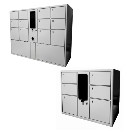 Integrated VetSnap Lockers: 6 and 14 bay